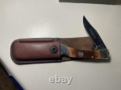 Remington Hunting Knife With Leather Brand New Vintage