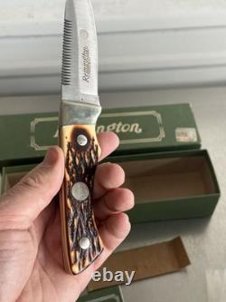Remington R6 Skinner Hunting Knife USA Vintage Fixed Collector
