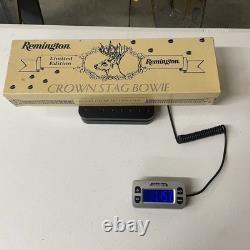 Remington RE18575 Crown Stag Bowie Limited Edition Knife & Sheath In Orig. Box