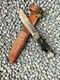 Remington RH 72P Green Swirl Handle Vintage Knife