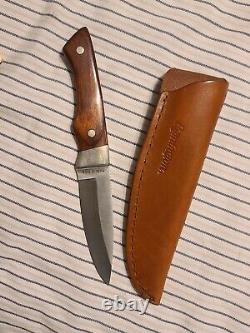 Remington UMC Conquest Made in USA Fixed Blade Knife Rosewood withSheath #18855