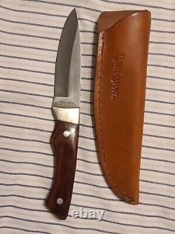 Remington UMC Conquest Made in USA Fixed Blade Knife Rosewood withSheath #18855