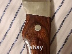 Remington UMC Conquest Made in USA Fixed Blade Knife Rosewood withSheath #18855