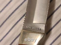 Remington UMC Conquest Made in USA Fixed Blade Knife Rosewood withSheath #18855