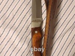 Remington UMC Conquest Made in USA Fixed Blade Knife Rosewood withSheath #18855