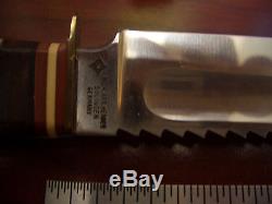 Rich A. Herder German Hunting Knife Soligen Germany with Saw Back