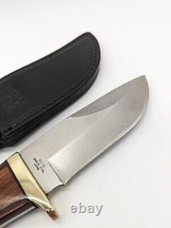 Rigid RG 31 Hunting Skinning Fixed Blade Knife & Leather Sheath
