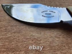 Rodney Dunlap Handmade Stag Hunting Knife Greenville SC