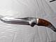 Rose Large Hunting Knife 8 In. Blade With Blood Curve And Case