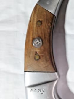 Rose Large Hunting Knife 8 In. Blade With Blood Curve And Case