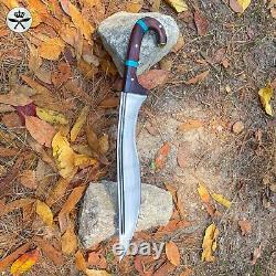 Rosewood with Stone Handle 18 inch fixed blade handmade knife, Ready to use