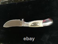 Ruana Hand Made Hunting/skinning Knife With Leather Sheath Bonner Montana