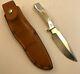 Ruana Knife (model 27) Elk scales Bonner Montana Drop Point Blade Full Tang