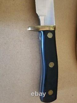 SCHRADE DUCKS UNLIMITED USA 165 DU Hunting Knife With Sheath & Stone RARE VINTAGE