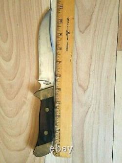 SKILLED CRAFTSMEN 11 KNIFE with Leather Sheath Hunting Hand Made in Japan