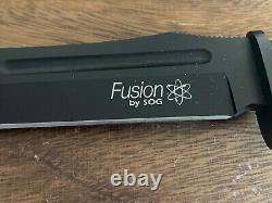 SOG Fusion Fixation Bowie (FX- 10) Combat style Fixed Blade Knife-1376.24