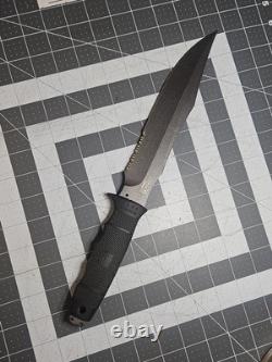 SOG Midnight Tigershark 2.0 Fixed Blade Knife Black No Box Tactical Hunting GUC
