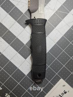 SOG Midnight Tigershark 2.0 Fixed Blade Knife Black No Box Tactical Hunting GUC
