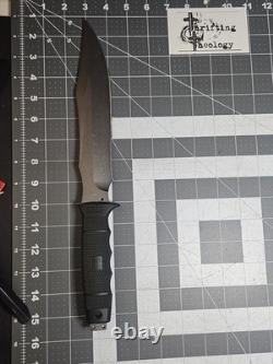 SOG Midnight Tigershark 2.0 Fixed Blade Knife Black No Box Tactical Hunting GUC