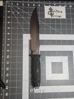 SOG Midnight Tigershark 2.0 Fixed Blade Knife Black No Box Tactical Hunting GUC