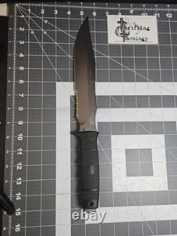 SOG Midnight Tigershark 2.0 Fixed Blade Knife Black No Box Tactical Hunting GUC