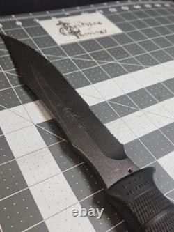 SOG Midnight Tigershark 2.0 Fixed Blade Knife Black No Box Tactical Hunting GUC