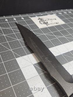 SOG Midnight Tigershark 2.0 Fixed Blade Knife Black No Box Tactical Hunting GUC