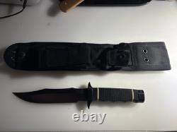SOG Tech Bowie Knife with Blackhawk MOLLE Sheath