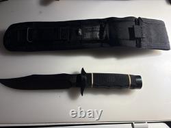 SOG Tech Bowie Knife with Blackhawk MOLLE Sheath