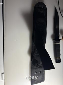 SOG Tech Bowie Knife with Blackhawk MOLLE Sheath