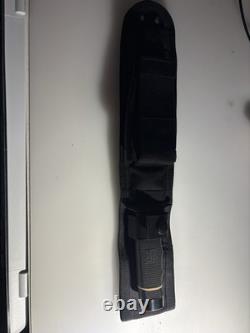 SOG Tech Bowie Knife with Blackhawk MOLLE Sheath