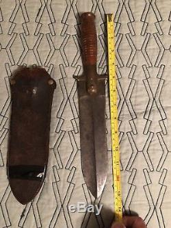 SPRINGFIELD 1880 U. S. CAVALRY INDIAN WARS HUNTING KNIFE WithSCABBARD