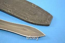 Scarce Kizlyar Russian Stalker Knife Combat Dagger + Leather Sheath Cmankep