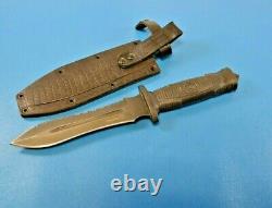 Scarce Kizlyar Russian Stalker Knife Combat Dagger + Leather Sheath Cmankep