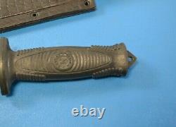 Scarce Kizlyar Russian Stalker Knife Combat Dagger + Leather Sheath Cmankep