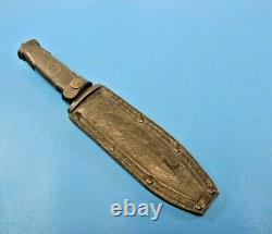 Scarce Kizlyar Russian Stalker Knife Combat Dagger + Leather Sheath Cmankep