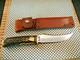 Schrade 498 USA Gold Rush 49'r Carbon Steel Fixed Blade Hunting Knife & Sheath