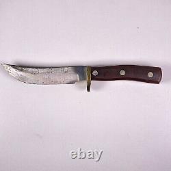 Schrade Old-Timer 165 Fixed Blade Knife WithLeather Sheath Vtg