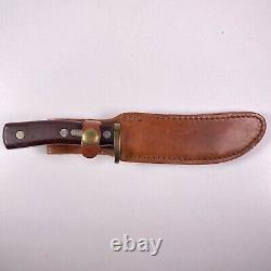 Schrade Old-Timer 165 Fixed Blade Knife WithLeather Sheath Vtg