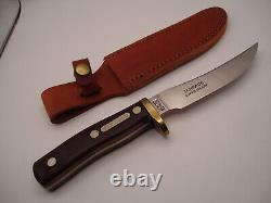 Schrade USA 160 Ot Mountain Lion Old Timer Hunting Fishing Knife Leather Sheath