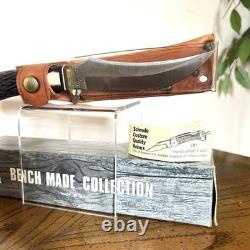 Schrade USA 498S Bench Collection Fixed Blade Hunting Knife 49ers With Sheath NOS