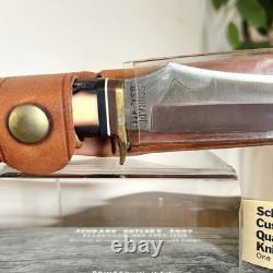 Schrade USA 498S Bench Collection Fixed Blade Hunting Knife 49ers With Sheath NOS
