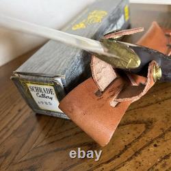 Schrade USA 498S Bench Collection Fixed Blade Hunting Knife 49ers With Sheath NOS