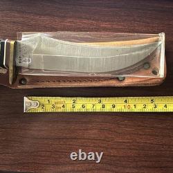Schrade USA 498S Bench Collection Fixed Blade Hunting Knife 49ers With Sheath NOS