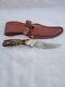 Schrade USA Ducks Unlimited Knife #162 Staglon Handle with Sheath Never Used