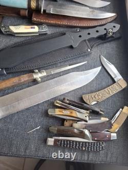 Schrade Vintage Fixed & Folding Knives Bowie Hunting Assorted Handles