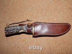 Schrade Walden 172UH USA Knife Vintage 1971-73 Bear Skinner, Hunting Fishing