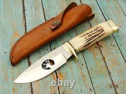 Script B Buck Custom USA 192 Vanguard Stag Deer Hunting Knife Knives Tools