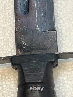 Set Of Two Mark 2 Style Vietnam Era Combat Knives With Leather Sheaths