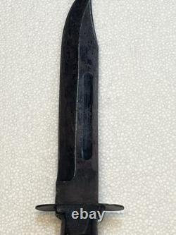 Set Of Two Mark 2 Style Vietnam Era Combat Knives With Leather Sheaths